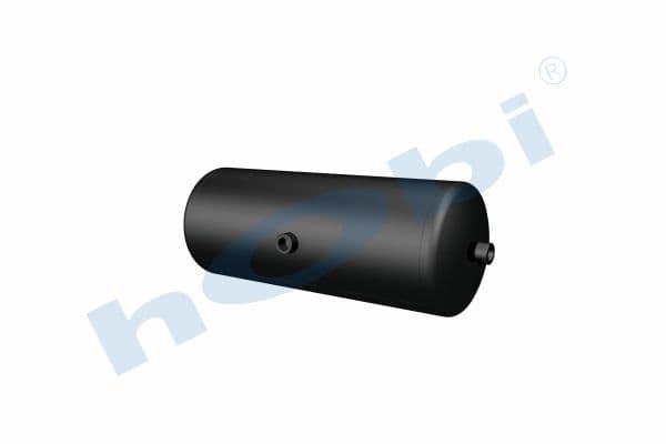 Air Tank, Ø200 L:532 Steel, Lt:15 Black (RAL9005)