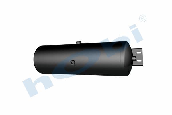 Air Tank, Ø246 L:802 Steel, Cover With Bracket, Lt:38 Black (RAL9005)