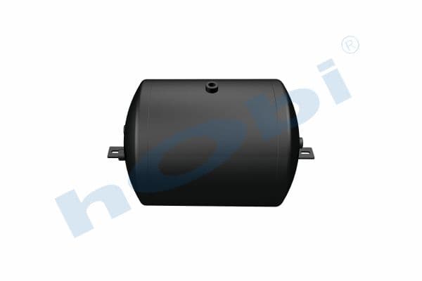 Air Tank, Ø396 L:537 Steel, Cover With Bracket, Lt:60 Black (RAL9005)