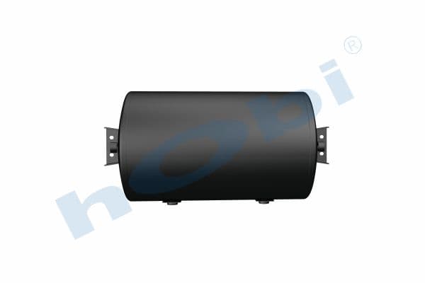 Air Tank, Ø360 L:634,5 Steel, Cover With Bracket, Lt:60 Black (RAL9005)