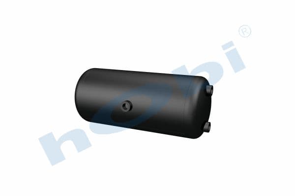 Air Tank, Ø206 L:481 Steel, Lt:15 Black (RAL9005)