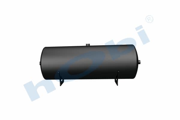 Air Tank, Ø310 L:882 Steel, Body With Bracket, Lt:60 Black (RAL9005)