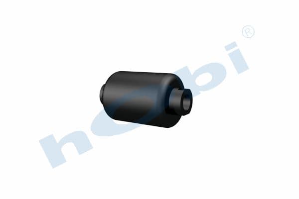 Air Tank, Ø080 L:110 Steel, Lt:0,5 Black (RAL9005)