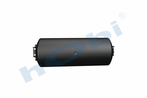 Air Tank, Ø276 L:743 Steel, Cover With Bracket, Lt:40 Black (RAL9005)