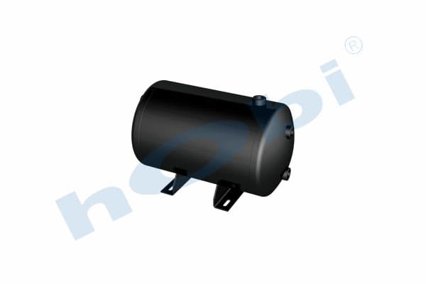 Air Tank, Ø246 L:434 Steel, Body With Bracket, Lt:20 Black (RAL9005)