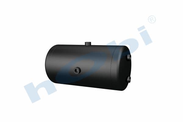 Air Tank, Ø246 L:489 Steel, Lt:20 Black (RAL9005)