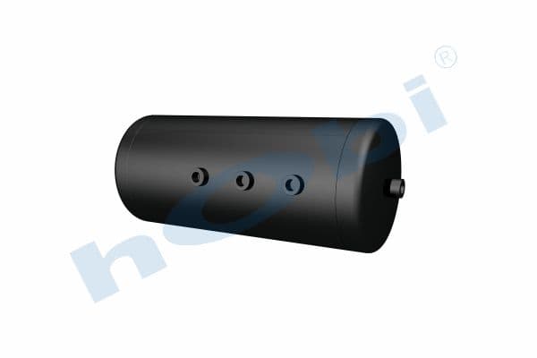 Air Tank, Ø246 L:589 Steel, Lt:27 Black (RAL9005)