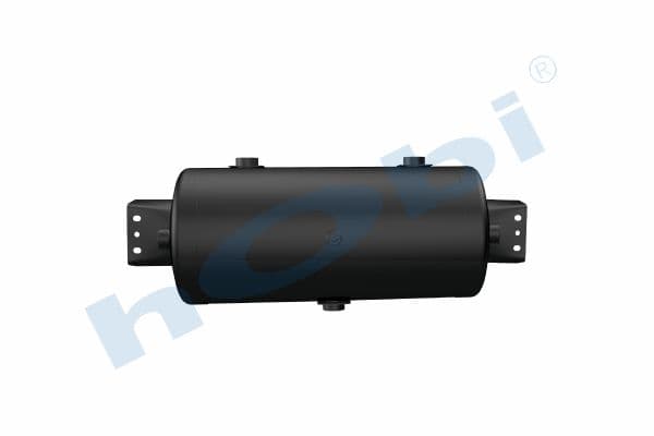 Air Tank, Ø246 L:570 Steel, Cover With Bracket, Lt:25 Black (RAL9005)