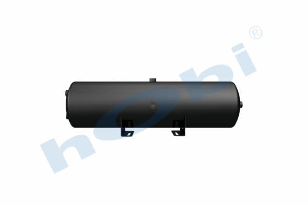 Air Tank, Ø246 L:912 Steel, Body With Bracket, Lt:40 Black (RAL9005)