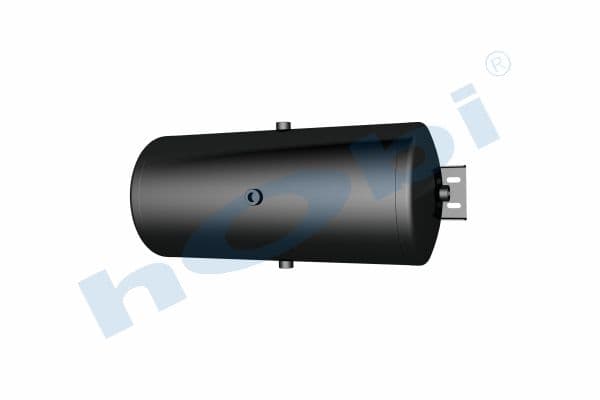 Air Tank, Ø310 L:728 Steel, Cover With Bracket, Lt:50 Black (RAL9005)