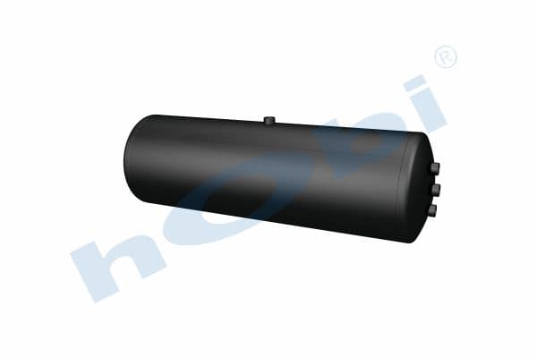 Air Tank, Ø310 L:994 Steel, Lt:70 Black (RAL9005)