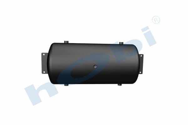 Air Tank, Ø350 L:781 Steel, Cover With Bracket, Lt:70 Black (RAL9005)