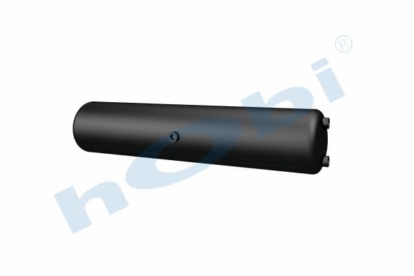 Air Tank, Ø206 L:972 Steel, Lt:30 Black (RAL9005)