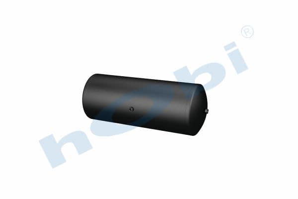 Air Tank, Ø396 L:1040 Steel, Lt:120 Black (RAL9005)