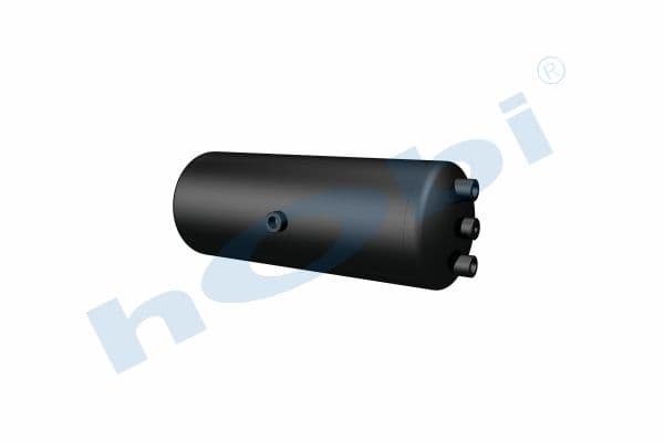 Air Tank, Ø206 L:575 Steel, Lt:18 Black (RAL9005)