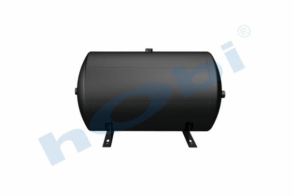 Air Tank, Ø396 L:706 Steel, Body With Bracket, Lt:80 Black (RAL9005)