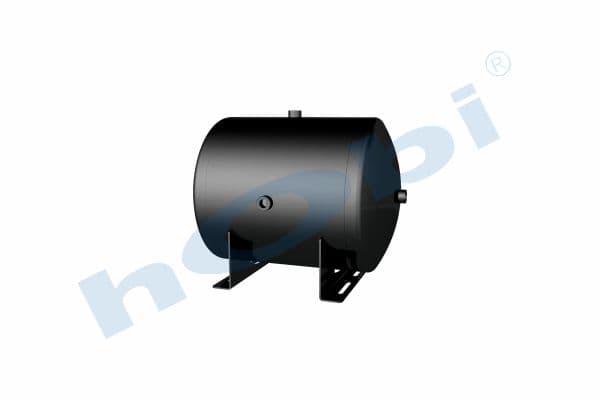 Air Tank, Ø396 L:542 Steel, Body With Bracket, Lt:60 Black (RAL9005)