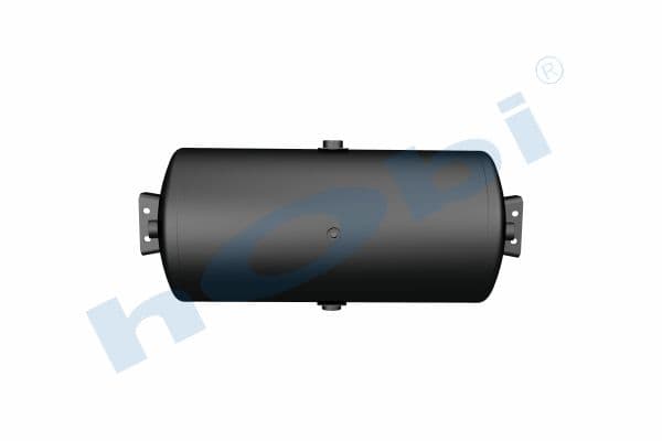 Air Tank, Ø310 L:688 Steel, Cover With Bracket, Lt:45 Black (RAL9005)