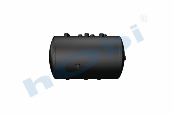 Air Tank, Ø310 L:533 Steel, DF Lt:36 Dark Grey (RAL7016)