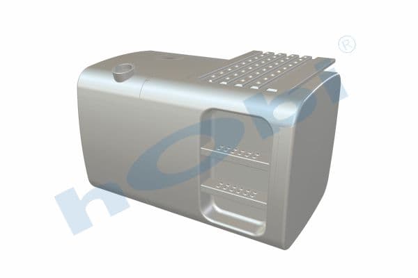MN 495 Lt. Fuel Tank, Aluminium, Stepped, H:700 W:700 L:1130