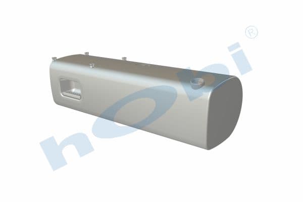 VL 600 Lt. Fuel Tank, Aluminium, Stepped, H:560 W:676 L:1950