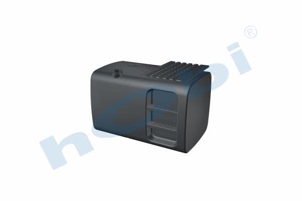 MN 470 Lt. Fuel Tank, Steel, Stepped, H:700 W:700 L:1080 Black (RAL9005)