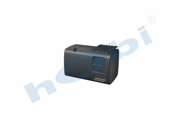 MN 495 Lt. Fuel Tank, Steel, Stepped, H:700 W:700 L:1130 Black (RAL9005)