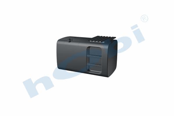 MN 520 Lt. Fuel Tank, Steel, Stepped, H:700 W:700 L:1180 Black (RAL9005)