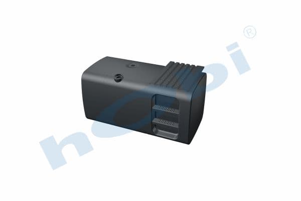 MN 590 Lt. Fuel Tank, Steel, Stepped, H:700 W:700 L:1380 Black (RAL9005)