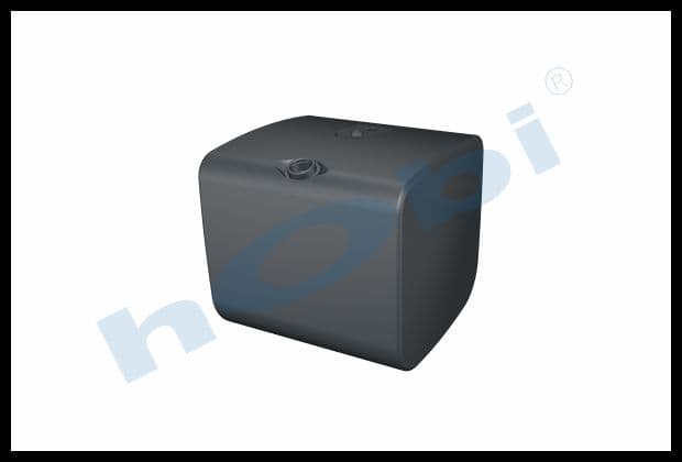 SC 295 Lt. Fuel Tank, Steel, H:670 W:700 L:735 Grey (RAL7016)