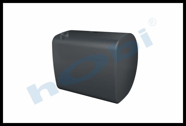 VL 320 Lt. Fuel Tank, Steel, H:710 W:689 L:810 Grey (RAL7016)