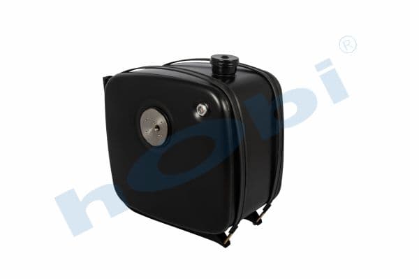 UN 207 Lt. Hydraulic Oil Tank, Steel, Side Valve, KIT, H:620 W:675 L:460 Black