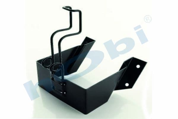 Wheel Chock Clamp, W:220 L:180 H:265 Dkp, Black,