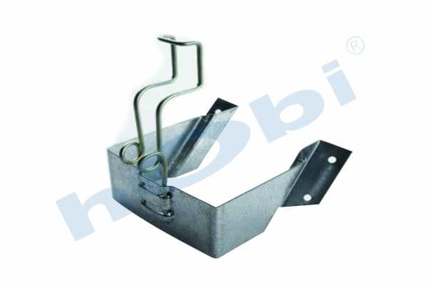 Wheel Chock Clamp, W:124 L:160 H:225 Dkp, Galvanized Coating,