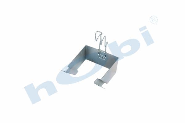 Wheel Chock Clamp, W:250 L:230 H:296 Dkp, Galvanized Coating,