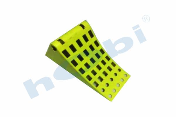 Wheel Chock, W:250 L:300 H:296 Plastik, Yellow,