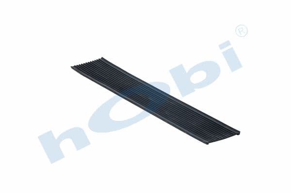 Rubber, Fuel Tank Bracket, VL Zig Zag, Connecting Tab, W1:96 W2:80 L:700 Black,